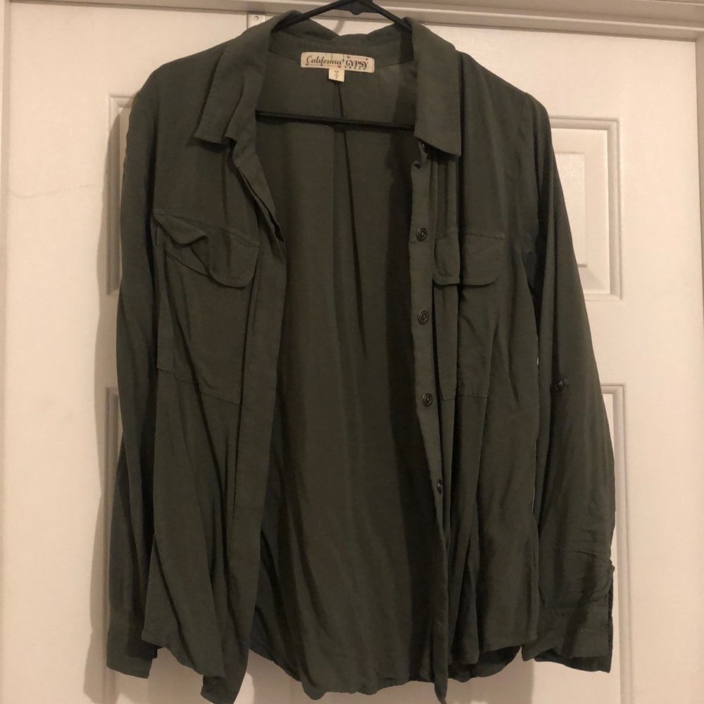 California Gypsy green long sleeve shirt